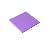 Gobricks 10202 Foundation Plate Tile 6x6 with Bottom Tubes 10 Pieces GDS-1116 Compatible with Lego Building Blocks Color:Medium Lavender 062