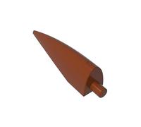 Gobricks 11089 Tooth and Horn Soft Spike 50 Pieces High-Precision MOC Building Bricks Replacement Parts Compatible with Lego Bricks GDS-90187-Reddish Brown