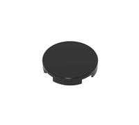 Gobricks 14769 Circular Plate Tile Round 2x2 with Bottom Stud Holder 50 Pieces GDS-611 Compatible with Lego Building Blocks Color:Black