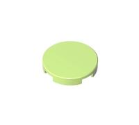Gobricks 14769 Circular Plate Tile Round 2x2 with Bottom Stud Holder 50 Pieces GDS-611 Compatible with Lego Building Blocks Color:Yellowish Green