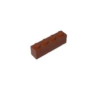 Gobricks 15533 Basic Bricks Brick Special 1x4 with Masonry Brick Profile 50 Pieces GDS-632 Compatible with Lego Building Blocks Color:Reddish Brown