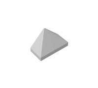 Gobricks 15571 Slope Brick 1x2 45° Three-Sided Sloped Brick 10 Pieces GDS-834 Compatible with Lego Building Blocks Color:Light Bluish Gray