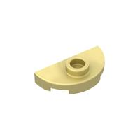 Gobricks 1745 6420741 Circular Plate 1x2 Double to Single Plate 50 Pieces GDS-90300 Compatible with Lego Building Blocks Color:Chrome Gold