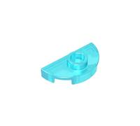 Gobricks 1745 6420741 Circular Plate 1x2 Double to Single Plate 50 Pieces GDS-90300 Compatible with Lego Building Blocks Color:Trans Light Blue 152
