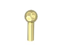 Gobricks 22484 Ornaments 1L Missile Bullet 50 Pieces GDS-90463 Compatible with Lego Building Blocks Color:Chrome Gold