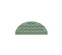 Gobricks 22888 Circular Plate Plate Round Corner 4x8 Double 10 Pieces GDS-706 Compatible with Lego Building Blocks Color:Sand Green 151