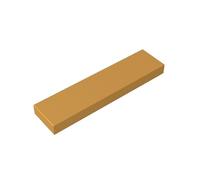 Gobricks 2431 Foundation Plate Tile 1x4 with Groove 50 Pieces GDS-563 Compatible with Lego Building Blocks Color:Pearl Gold