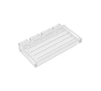 Gobricks 2873 2x4 Hinged Train Door 10 Pieces High-Precision MOC Building Bricks Replacement Parts Compatible with Lego Bricks GDS-90228-Trans-Clear