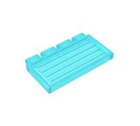 Gobricks 2873 2x4 Hinged Train Door 10 Pieces High-Precision MOC Building Bricks Replacement Parts Compatible with Lego Bricks GDS-90228-Trans Light Blue