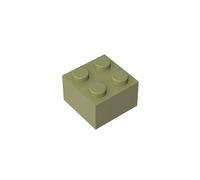 Gobricks 3003 Basic Bricks Brick 2x2 50 Pieces GDS-540 Compatible with Lego Building Blocks Color:Olive Green