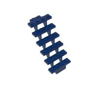 Gobricks 30134 Stairs 7X4X6 Straight Open 5 Pieces High-Precision MOC Building Bricks Replacement Parts Compatible with Lego Bricks GDS-90031-Dark Blue