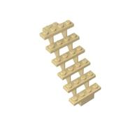 Gobricks 30134 Stairs 7X4X6 Straight Open 5 Pieces High-Precision MOC Building Bricks Replacement Parts Compatible with Lego Bricks GDS-90031-Tan