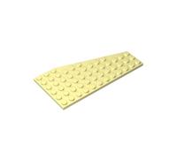 Gobricks 30355 Wedge Plate 6X12 Left 5 Pieces High-Precision MOC Building Bricks Replacement Parts Compatible with Lego Bricks GDS-M213-Light Yellow