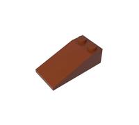 Gobricks 30363 Slope Brick 2x4 18° Sloped Brick 10 Pieces GDS-775 Compatible with Lego Building Blocks Color:Reddish Brown