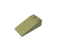 Gobricks 30363 Slope Brick 2x4 18° Sloped Brick 10 Pieces GDS-775 Compatible with Lego Building Blocks Color:Olive Green