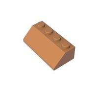 Gobricks 3037 Slope Brick 2x4 45° Sloped Brick 50 Pieces GDS-591 Compatible with Lego Building Blocks Color:Medium Nougat