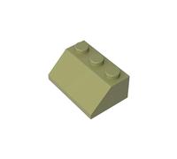 Gobricks 3038 Slope Brick 2x3 45° Sloped Brick 50 Pieces GDS-590 Compatible with Lego Building Blocks Color:Olive Green