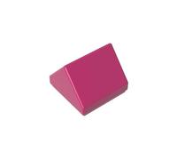 Gobricks 3044 1x1 Double-Sided 45° Sloped Brick 50 Pieces High-Precision MOC Building Bricks Replacement Parts Compatible with Lego Bricks GDS-M461-Magenta