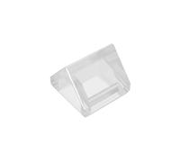 Gobricks 3044 1x1 Double-Sided 45° Sloped Brick 50 Pieces High-Precision MOC Building Bricks Replacement Parts Compatible with Lego Bricks GDS-M461-Trans-Clear