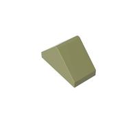 Gobricks 3044 Slope Brick 1x2 Double-Sided Sloped Brick 10 Pieces GDS-835 Compatible with Lego Building Blocks Color:Olive Green