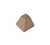 Gobricks 3045 Slope Brick 2x2 Double-Sided Corner Sloped Brick 50 Pieces GDS-621 Compatible with Lego Building Blocks Color:Dark Tan