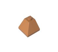 Gobricks 3045 Slope Brick 2x2 Double-Sided Corner Sloped Brick 50 Pieces GDS-621 Compatible with Lego Building Blocks Color:Medium Nougat
