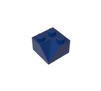 Gobricks 3046 Slope Brick 2x2 45° Sloped Concave Roof Tile 50 Pieces GDS-721 Compatible with Lego Building Blocks Color:Dark Blue