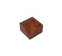 Gobricks 3046 Slope Brick 2x2 45° Sloped Concave Roof Tile 50 Pieces GDS-721 Compatible with Lego Building Blocks Color:Reddish Brown