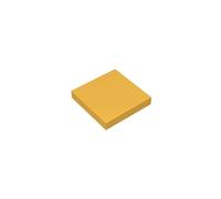 Gobricks 3068 Foundation Plate Tile 2x2 with Groove 50 Pieces GDS-561 Compatible with Lego Building Blocks Color:Chrome Gold