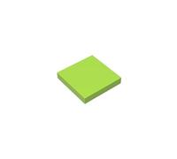 Gobricks 3068 Foundation Plate Tile 2x2 with Groove 50 Pieces GDS-561 Compatible with Lego Building Blocks Color:Lime
