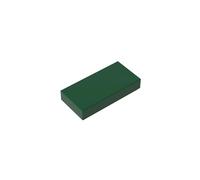Gobricks 3069 Foundation Plate Tile 1x2 with Groove 50 Pieces GDS-566 Compatible with Lego Building Blocks Color:Dark Green