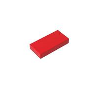 Gobricks 3069 Foundation Plate Tile 1x2 with Groove 50 Pieces GDS-566 Compatible with Lego Building Blocks Color:Red