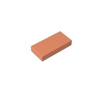 Gobricks 3069 Foundation Plate Tile 1x2 with Groove 50 Pieces GDS-566 Compatible with Lego Building Blocks Color:Nougat