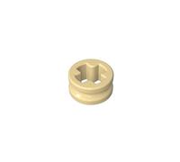 Gobricks 32123 Shaft Bolt Connection Technic Bush 1/2 Smooth with Axle Hole Reduced 50 Pieces GDS-616 Compatible with Lego Building Blocks Color:Tan