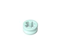 Gobricks 32123 Shaft Bolt Connection Technic Bush 1/2 Smooth with Axle Hole Reduced 50 Pieces GDS-616 Compatible with Lego Building Blocks Color:Light Aqua