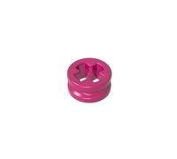 Gobricks 32123 Shaft Bolt Connection Technic Bush 1/2 Smooth with Axle Hole Reduced 50 Pieces GDS-616 Compatible with Lego Building Blocks Color:Magenta