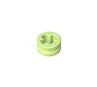 Gobricks 32123 Shaft Bolt Connection Technic Bush 1/2 Smooth with Axle Hole Reduced 50 Pieces GDS-616 Compatible with Lego Building Blocks Color:Yellowish Green