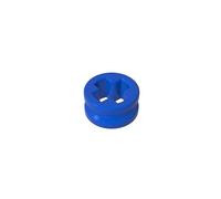Gobricks 32123 Shaft Bolt Connection Technic Bush 1/2 Smooth with Axle Hole Reduced 50 Pieces GDS-616 Compatible with Lego Building Blocks Color:Blue