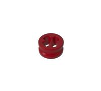 Gobricks 32123 Shaft Bolt Connection Technic Bush 1/2 Smooth with Axle Hole Reduced 50 Pieces GDS-616 Compatible with Lego Building Blocks Color:Dark Red