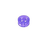 Gobricks 32123 Shaft Bolt Connection Technic Bush 1/2 Smooth with Axle Hole Reduced 50 Pieces GDS-616 Compatible with Lego Building Blocks Color:Trans Purple