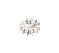 Gobricks 32270 12-Tooth Gear 10 Pieces High-Precision MOC Building Bricks Replacement Parts Compatible with Lego Bricks GDS-90146-White