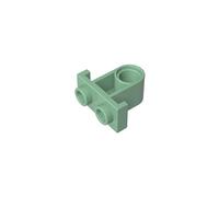 Gobricks 32529 Technic Pin Connector Plate with One Hole (Single on Bottom) 50 Pieces High-Precision MOC Building Bricks Replacement Parts Compatible with Lego Bricks GDS-938-Sand Green