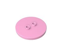 Gobricks 32627 4x4 Round Minifigure Baseplate 10 Pieces High-Precision MOC Building Bricks Replacement Parts Compatible with Lego Bricks GDS-90362-Bright Pink