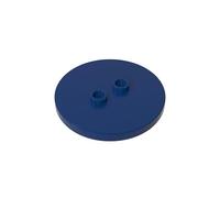 Gobricks 32627 4x4 Round Minifigure Baseplate 10 Pieces High-Precision MOC Building Bricks Replacement Parts Compatible with Lego Bricks GDS-90362-Dark Blue