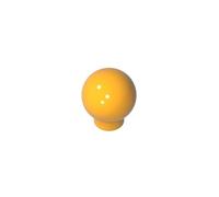 Gobricks 33176 Decoration Ball/Orb/Sphere [Scala Finial] 50 Pieces High-Precision MOC Building Bricks Replacement Parts Compatible with Lego Bricks GDS-90226-Bright Light Orange