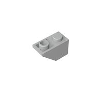 Gobricks 3665 Slope Brick 2x1 45° Reverse Sloped Brick 50 Pieces GDS-597 Compatible with Lego Building Blocks Color:Light Bluish Gray