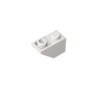 Gobricks 3665 Slope Brick 2x1 45° Reverse Sloped Brick 50 Pieces GDS-597 Compatible with Lego Building Blocks Color:White