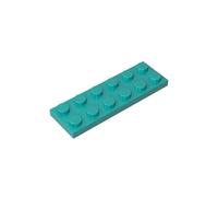 Gobricks 3795 Foundation Plate Plate 2x6 50 Pieces GDS-512 Compatible with Lego Building Blocks Color:Bright Bluish Green/Dark Turquoise 243