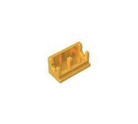 Gobricks 3937 Hinge Hinge Brick 1x2 Base 10 Pieces GDS-829 Compatible with Lego Building Blocks Color:Chrome Gold