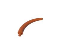 Gobricks 40379 Animal Body Part/Plant, Tail/Claw/Horn/Branch/Tentacle, End Section 10 Pieces High-Precision MOC Building Bricks Replacement Parts Compatible with Lego Bricks GDS-M2062-Dark Orange